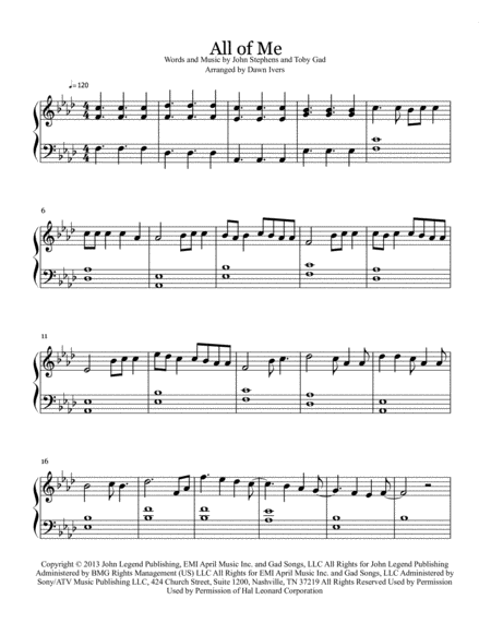 All Of Me Easy Intermediate Piano Solo Page 2