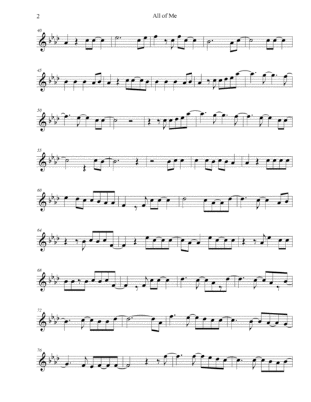 All Of Me Flute Page 2