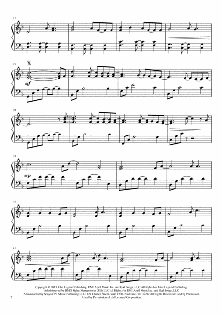 All Of Me John Legend Piano Solo Page 2