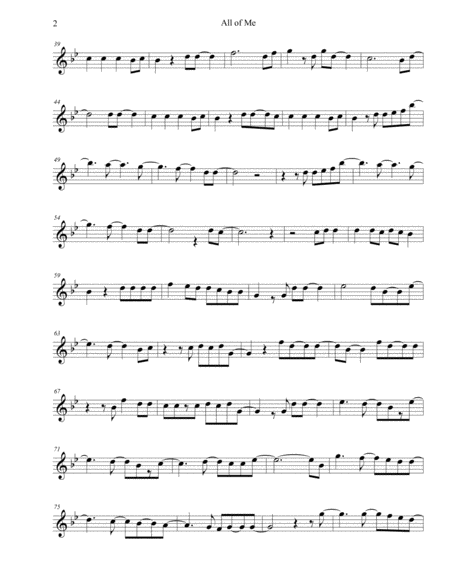 All Of Me Tenor Sax Page 2