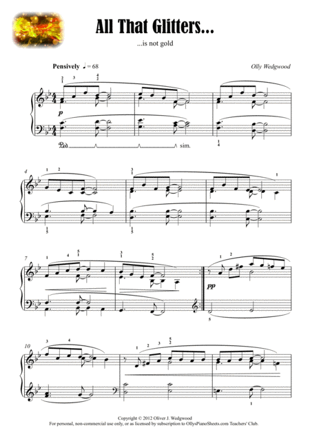 All That Glitters Is Not Gold Pop Ballad Piano Solo Page 2