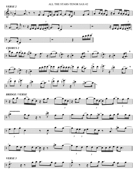 All The Stars Tenor Sax Page 2