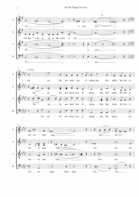 All The Things You Are Satb Div A Cappella Page 2