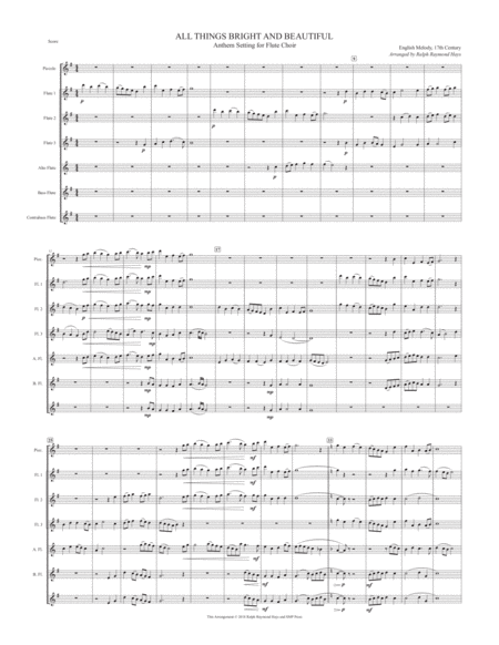 All Things Bright And Beautiful For Flute Choir Page 2