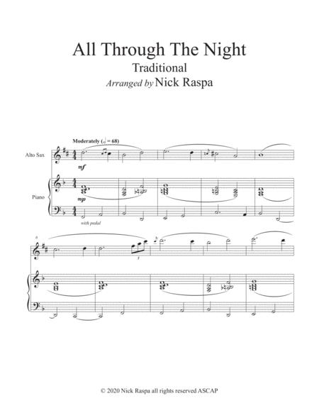All Through The Night Alto Sax Piano Intermediate Jazz Page 2