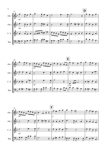 All Through The Night For Double Reed Quartet Page 2