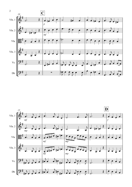 All Through The Night For String Orchestra Page 2