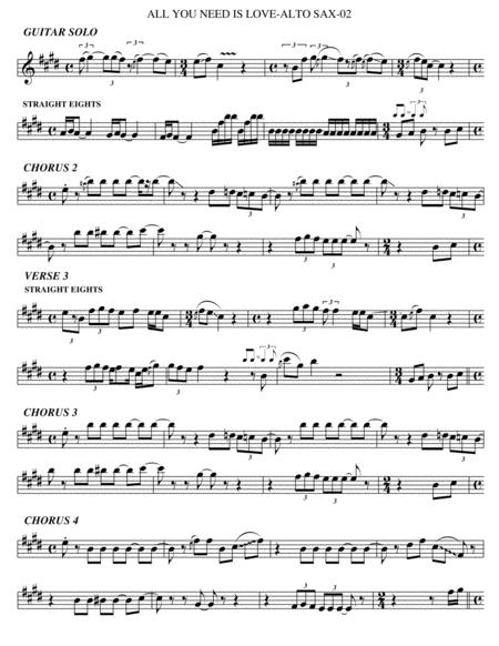 All You Need Is Love Alto Sax Page 2