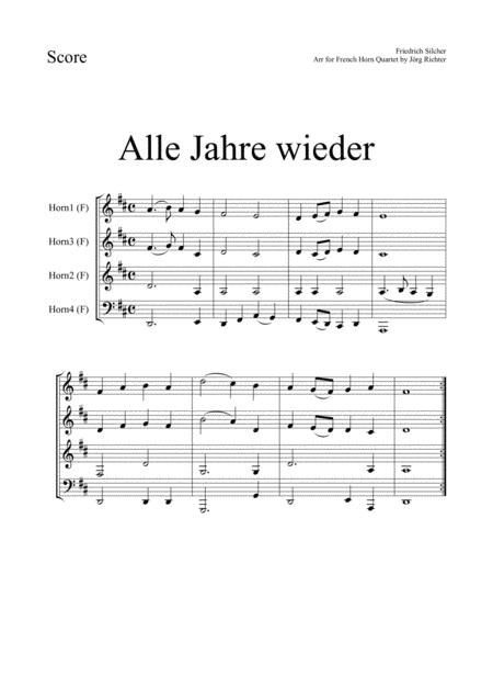 Alle Jahre Wieder Fr Horn Quartett Page 2