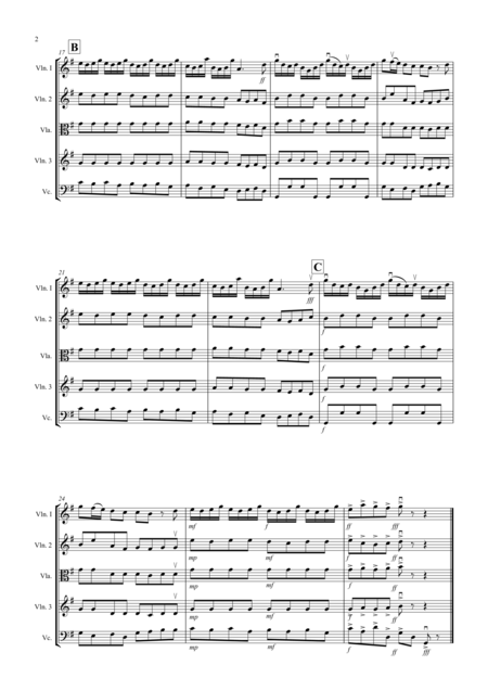 Allegro By Fiocco For String Quartet Page 2