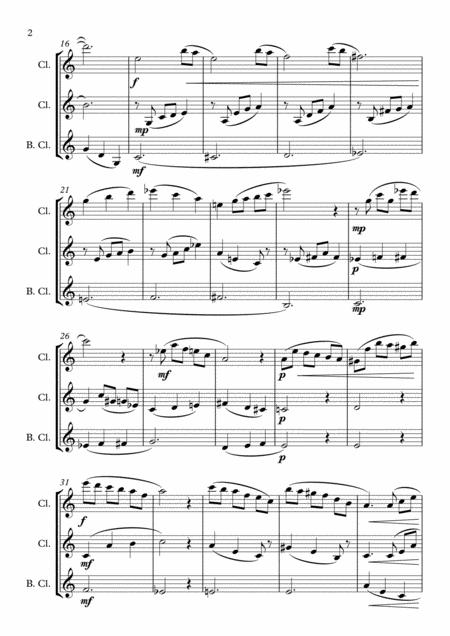 Allegro For Clarinet Trio Bb Bb Bass Page 2