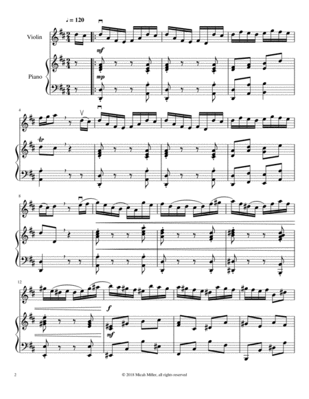 Allegro In D Major Op 1 Page 2