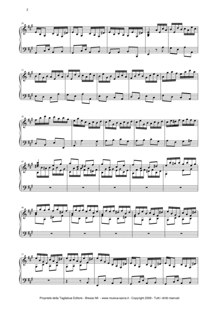 Allegro Toccata From 12 Sonate Per Gravicembalo P D Paradisi Arr For Piano Organ Page 2