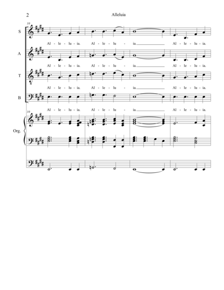 Alleluia From Mass Of The Angels Page 2