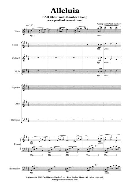 Alleluia Score Parts Page 2