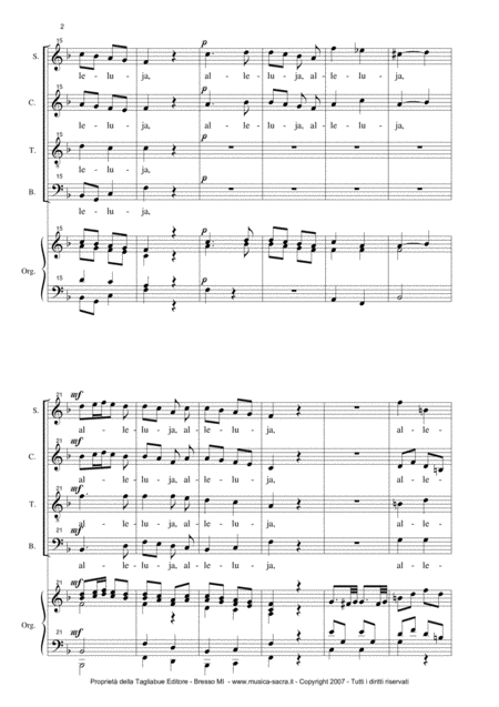 Alleluja Exsultate Jubilate K 165 W A Mozart Arr For Satb Choir And Organ Page 2