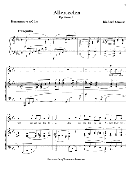 Allerseelen Op 10 No 8 E Flat Major Page 2