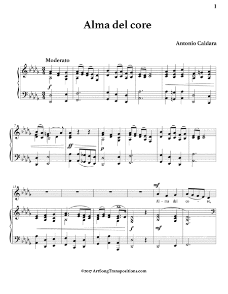 Alma Del Core D Flat Major Page 2