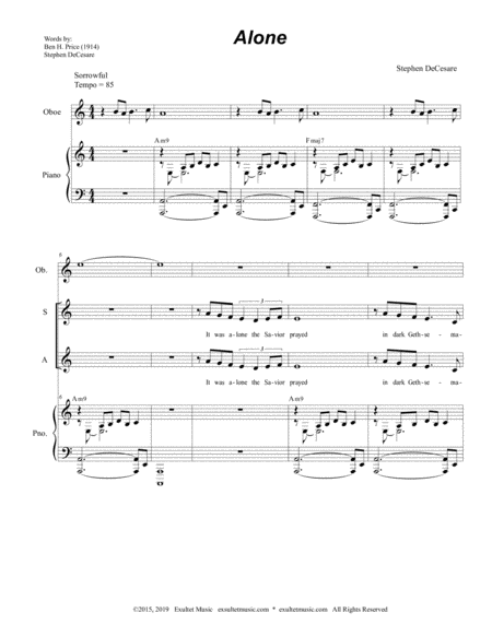 Alone For Satb Page 2