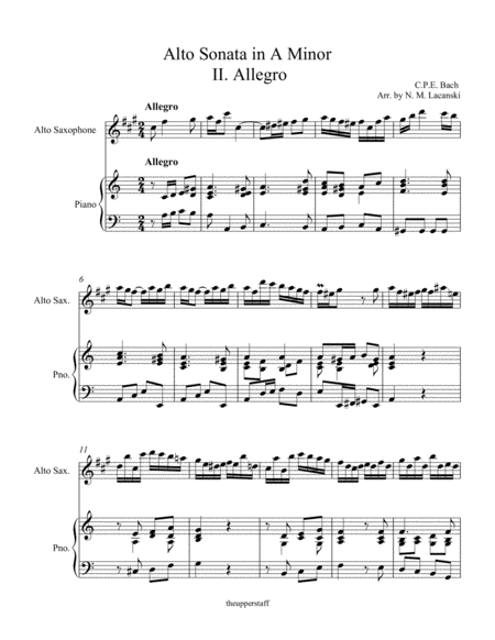 Alto Sonata In A Minor Ii Allegro Page 2