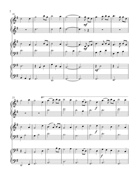 Amazing Grace 1 Piano 6 Hands Trio Page 2