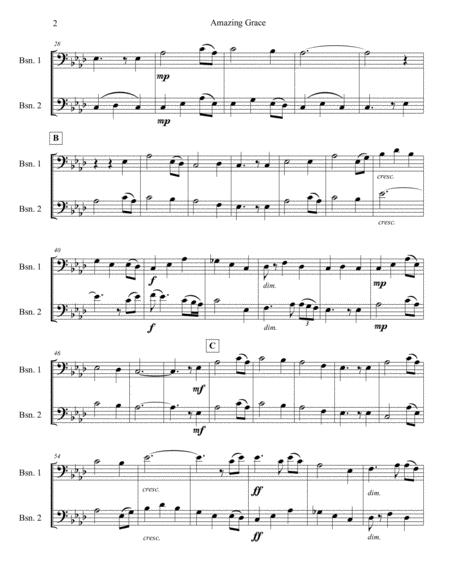 Amazing Grace Bassoon Duet Page 2