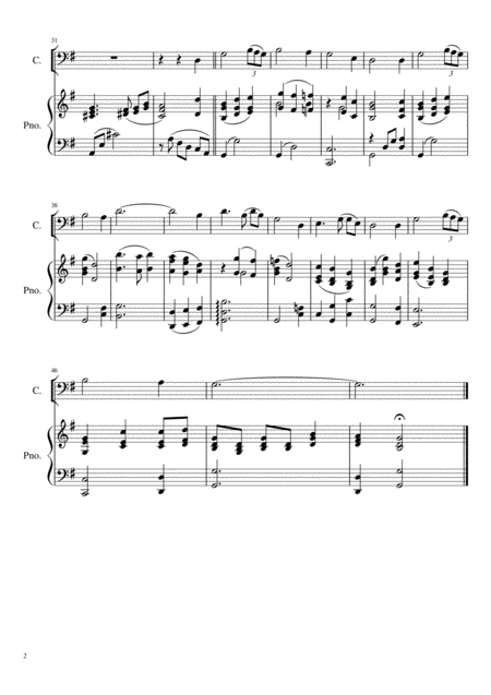 Amazing Grace Cello Solo Page 2