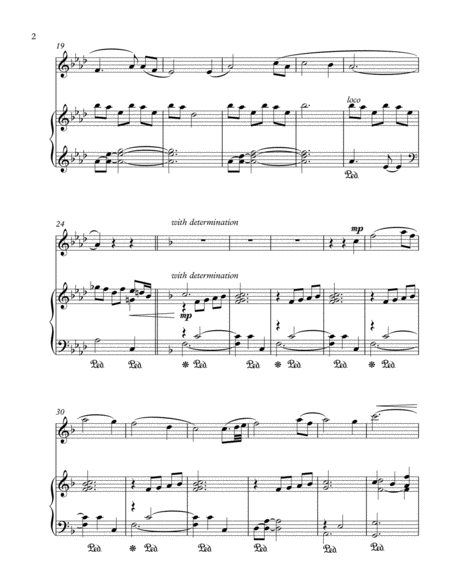 Amazing Grace Flute Solo And Piano Score Parts Page 2