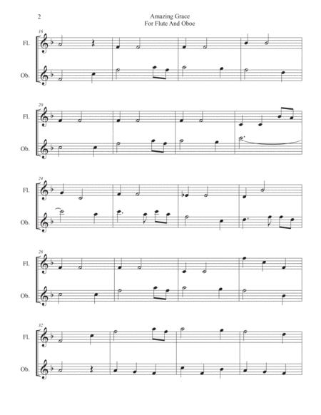 Amazing Grace For Flute And Oboe Page 2