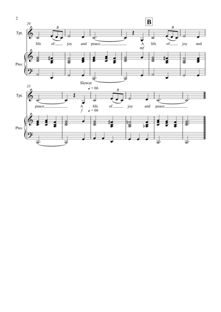 Amazing Grace For Trumpet And Piano Page 2