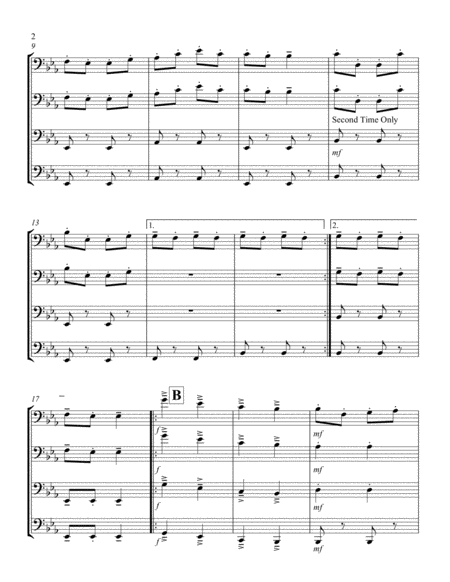 Amazing Grace Trombone Trio Jazz Funeral Style Page 2