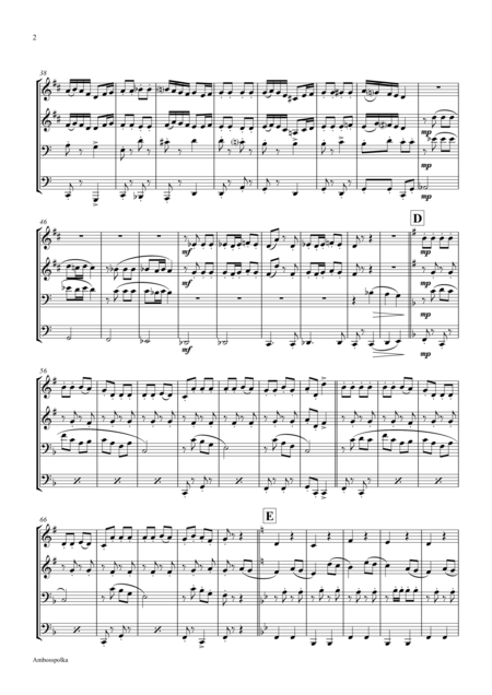 Amboss Polka German Polka Oktoberfest Brass Quartet Page 2