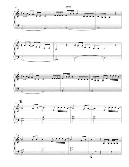 Amen For King And Country Sheet Music Easy Piano Page 2