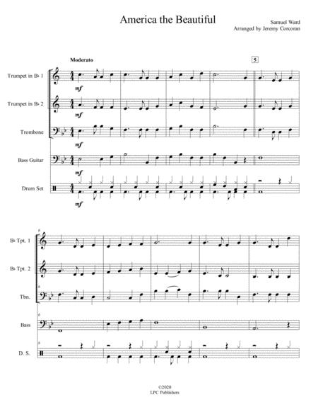 America The Beautiful For Brass Trio And Optional Rhythm Section Page 2