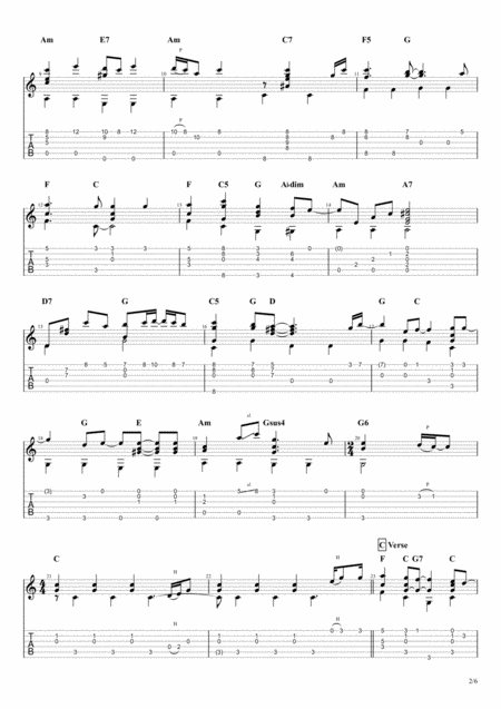 American Tune Paul Simon For Solo Fingerstyle Guitar Page 2