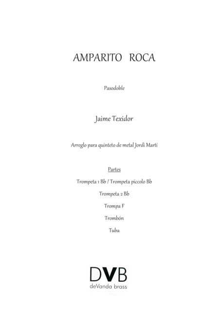 Amparito Roca Pasodoble Trumpet Solo Page 2