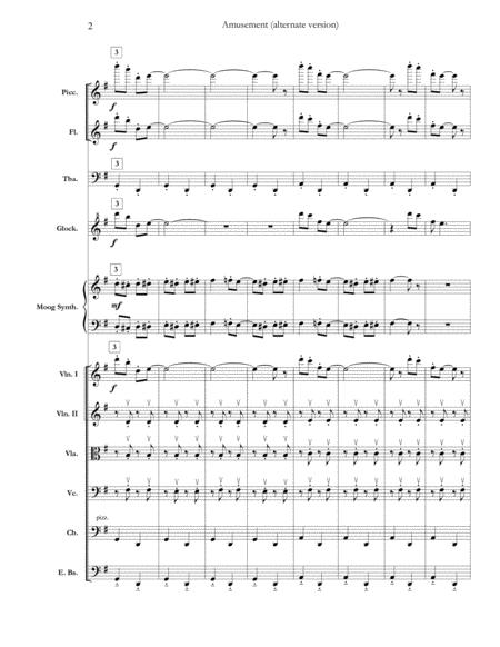 Amusement Alternate Version 2 From Curb Your Enthusiasm Full Score Set Of Parts Page 2