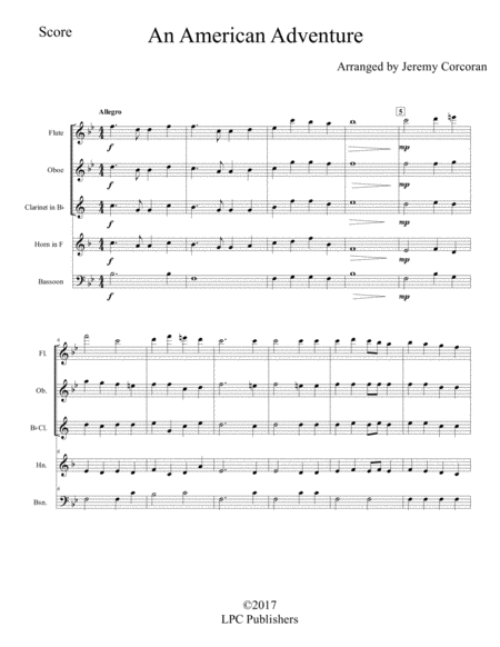 An American Adventure For Woodwind Quintet Page 2