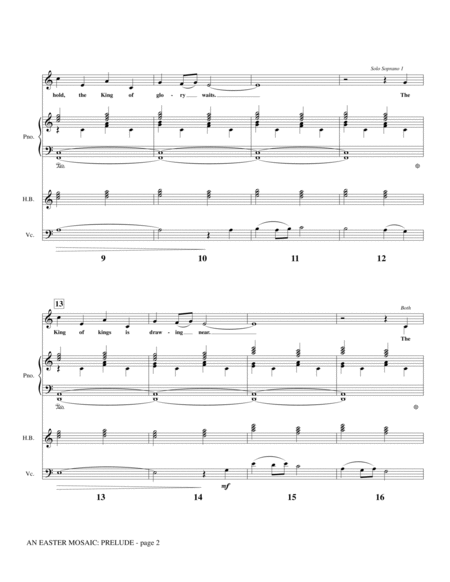 An Easter Mosaic Full Score Page 2