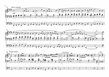 An English Fanfare For Organ Solo Page 2