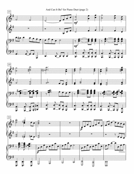 And Can It Be For Piano Duet Page 2