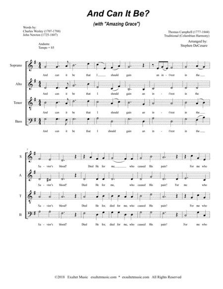 And Can It Be With Amazing Grace For Satb Page 2