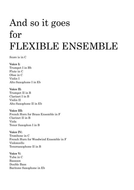 And So It Goes For Flexible Ensemble Page 2