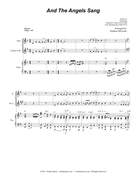 And The Angels Sang Duet For Flute And Bb Clarinet Page 2