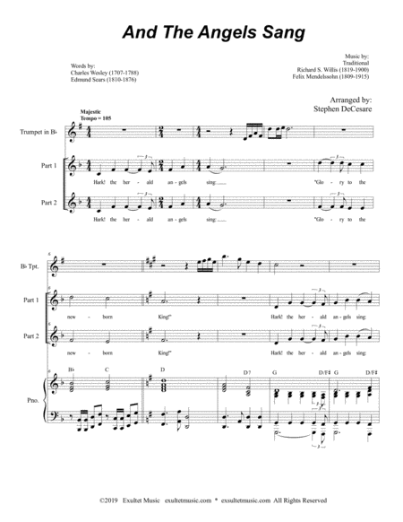 And The Angels Sang For 2 Part Choir Page 2
