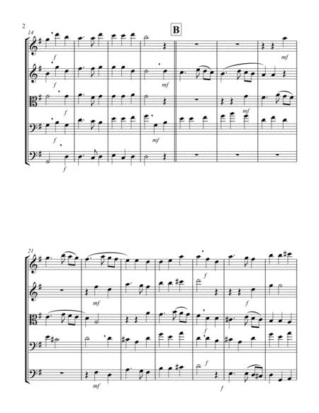 And The Glory Of The Lord From Messiah G String Quintet Page 2