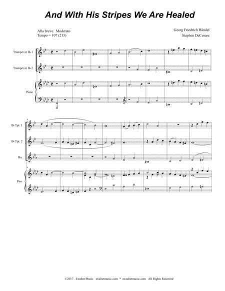 And With His Stripes We Are Healed For Brass Quartet Page 2