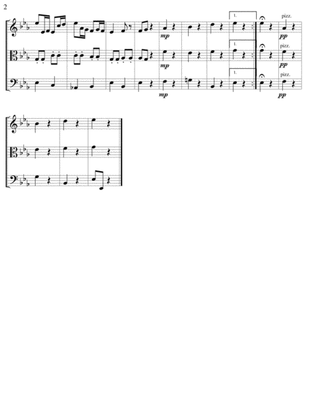 Andante In Eb Major For String Trio Page 2