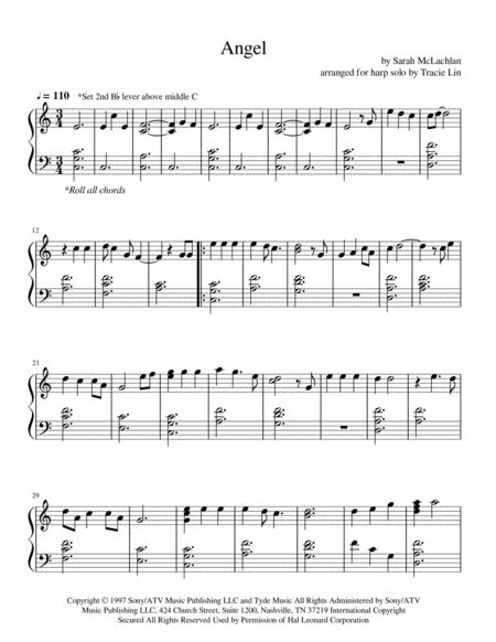 Angel By Sarah Mclachlan Harp Solo Page 2