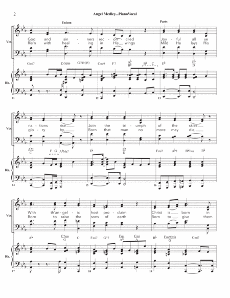 Angel Medley Singers Rhythm Section Page 2